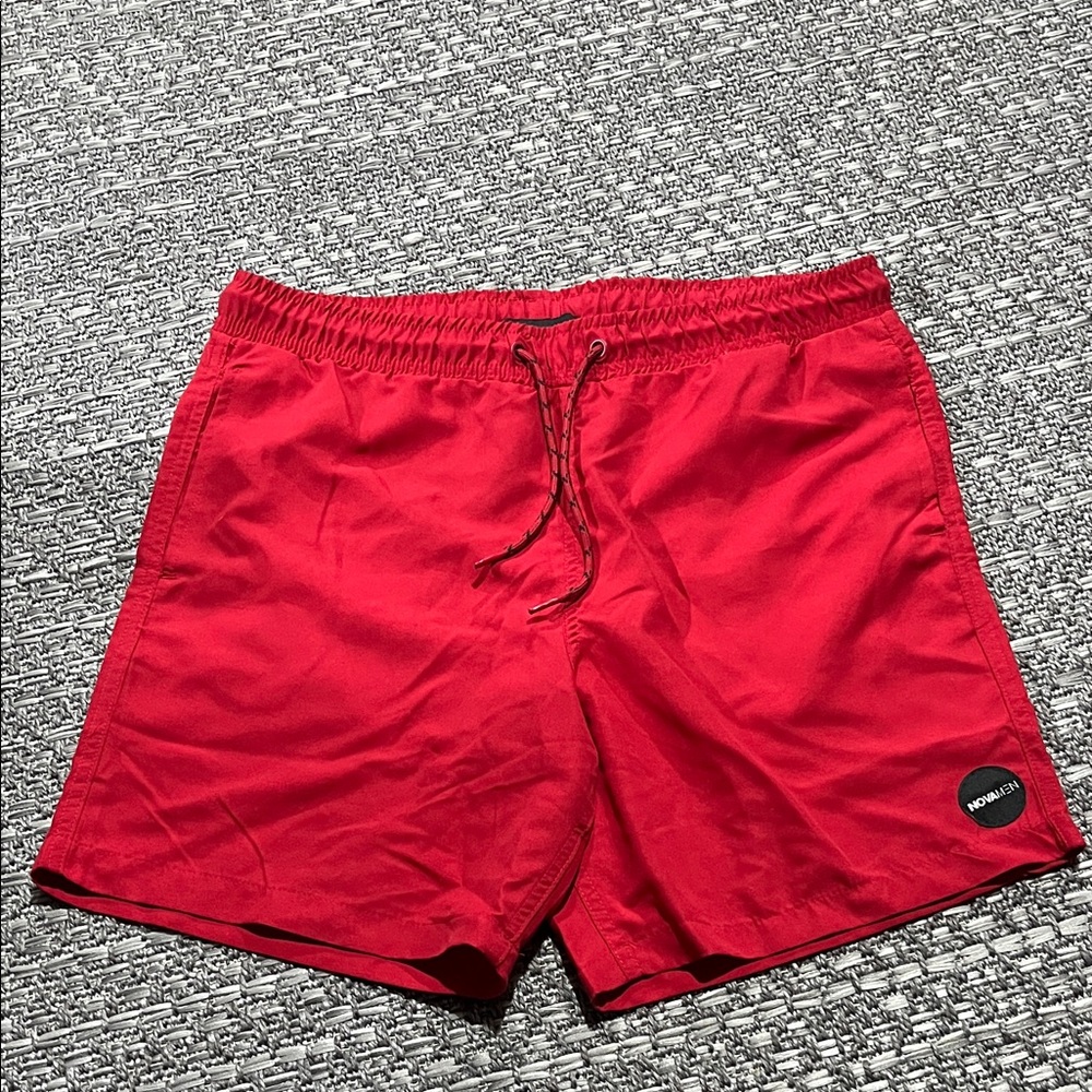 Nova Men | Men’s Red Swim Trunks with Drawstring